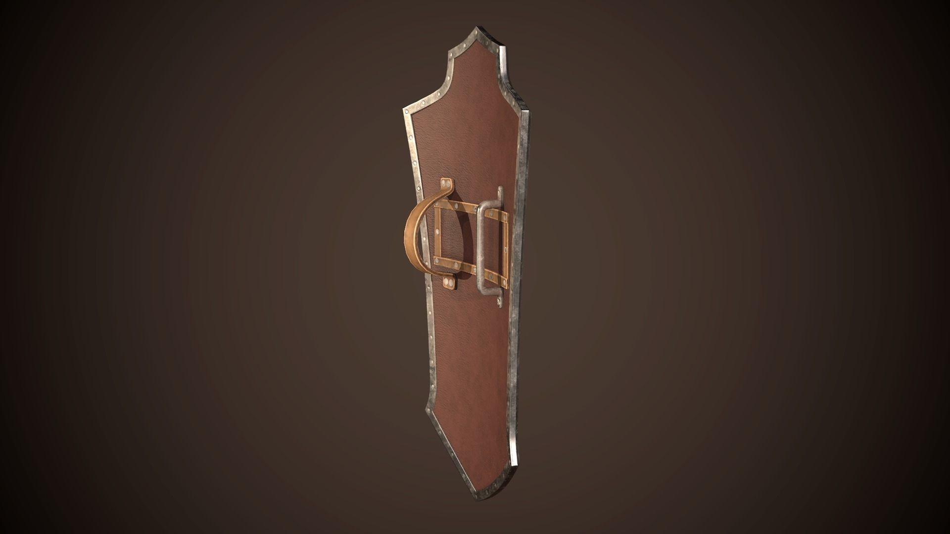 Knight Shield 03 Low-poly 3D model_10