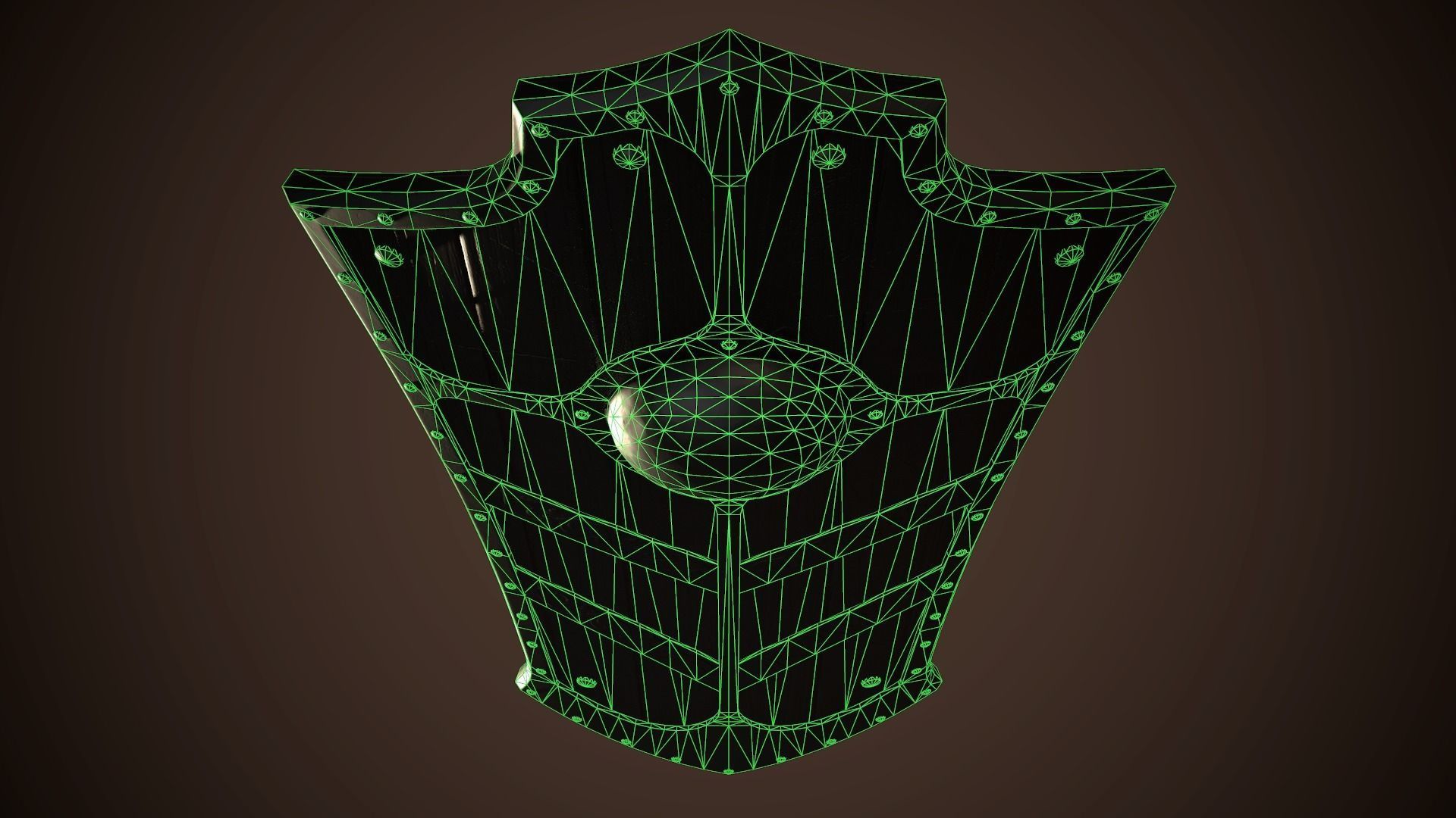 Knight Shield 03 Low-poly 3D model_18