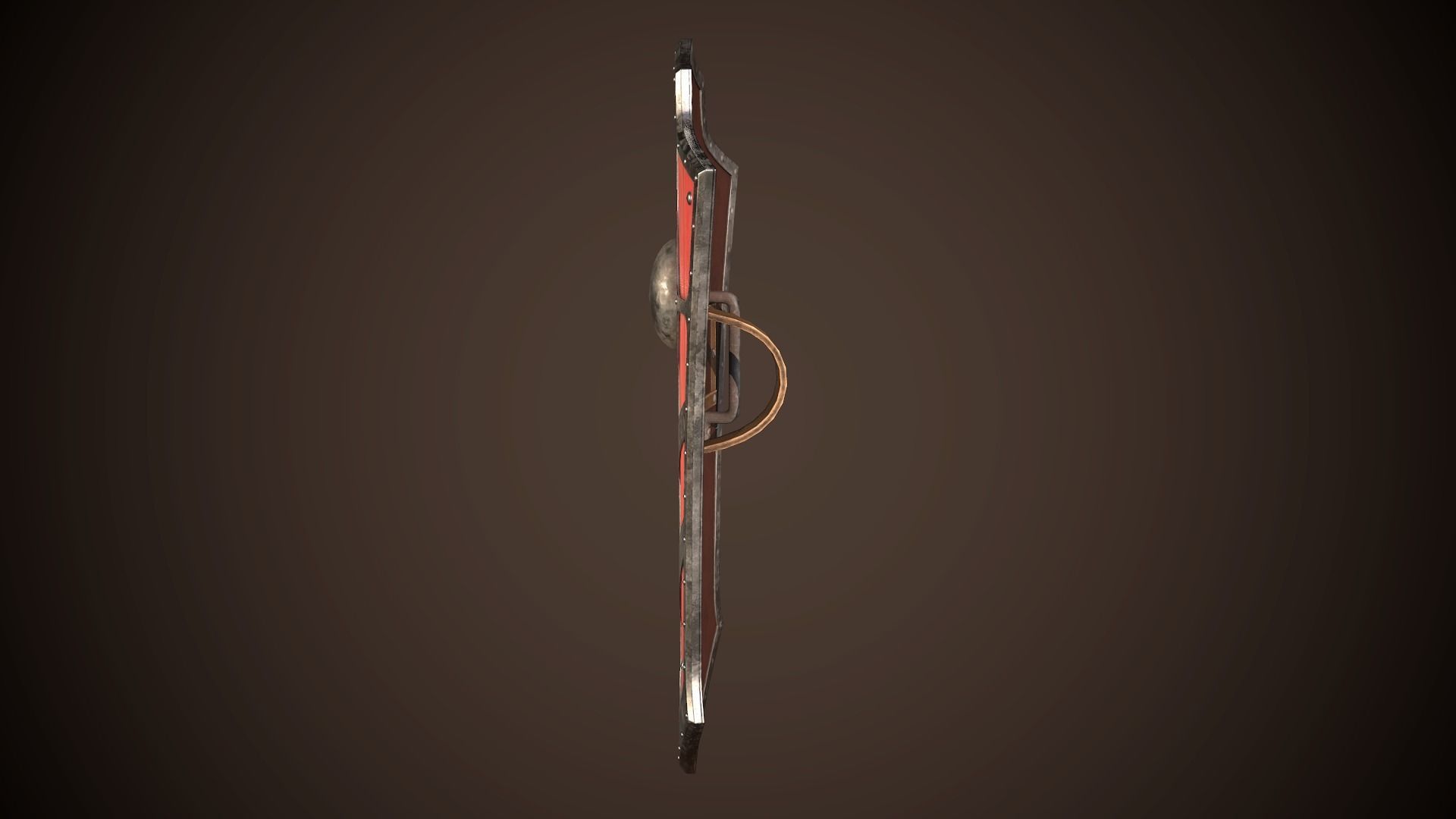 Knight Shield 03 Low-poly 3D model_6