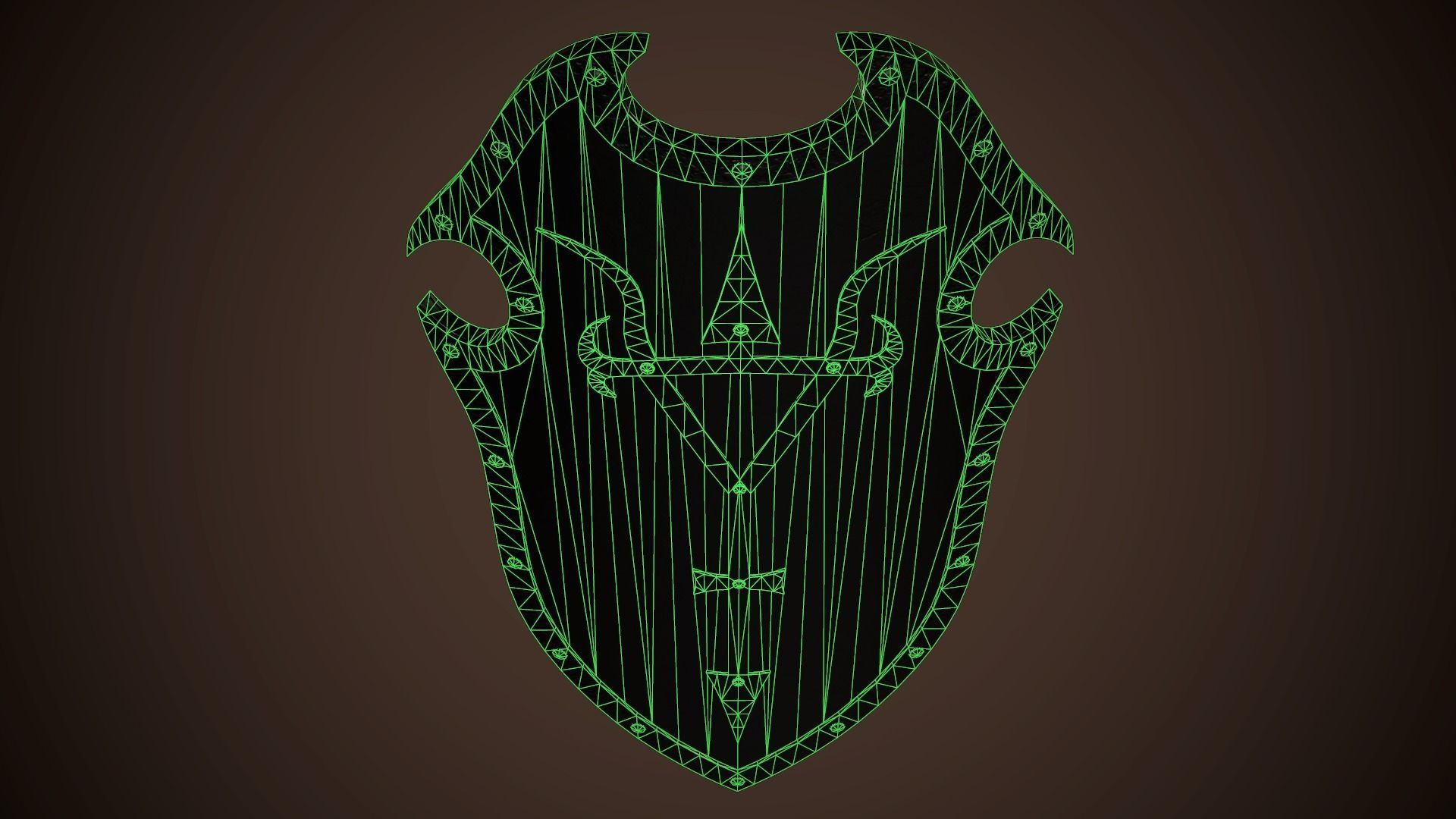 Knight Shield 04 Low-poly 3D model_18