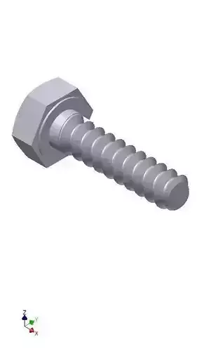 Hex Head Metric 4x15mm 3D print model