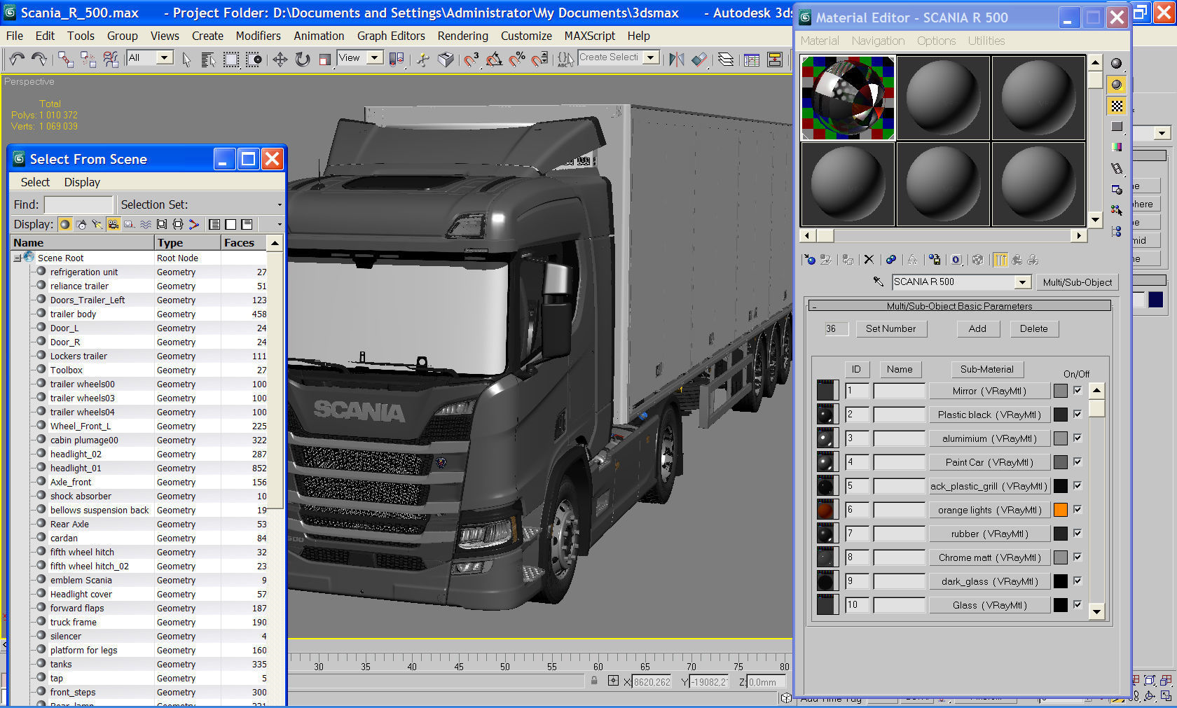 Truck model R 500  3D model_20