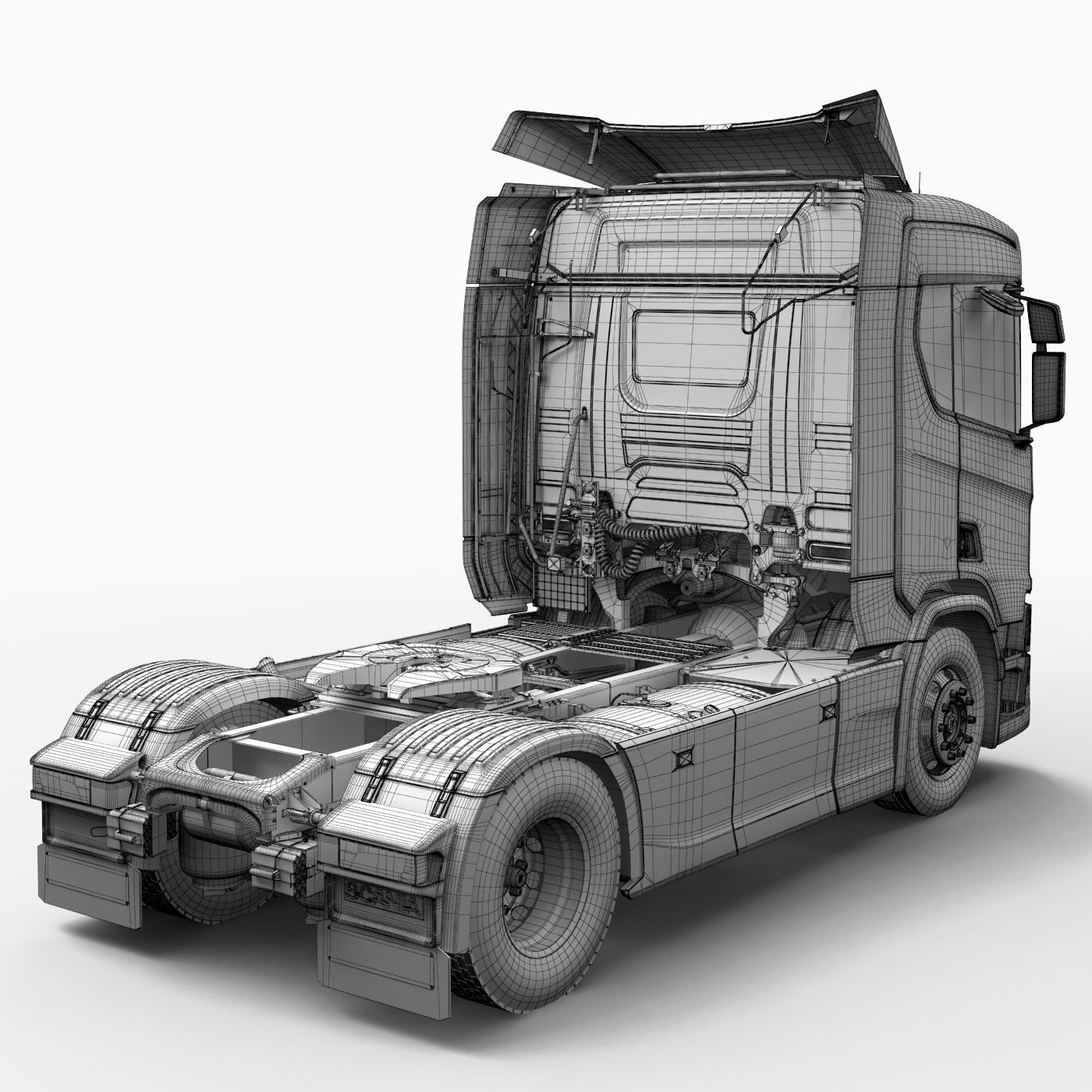 Truck model R 500  3D model_22