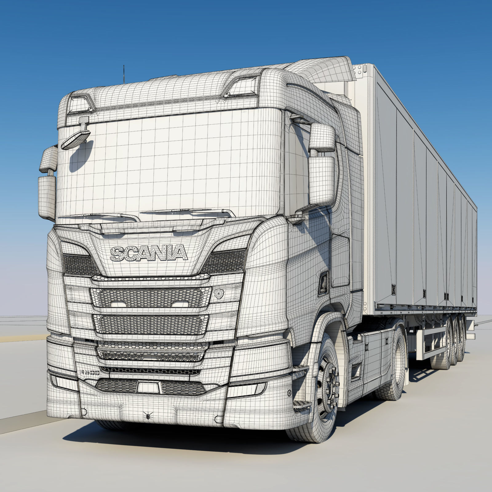 Truck model R 500  3D model_21