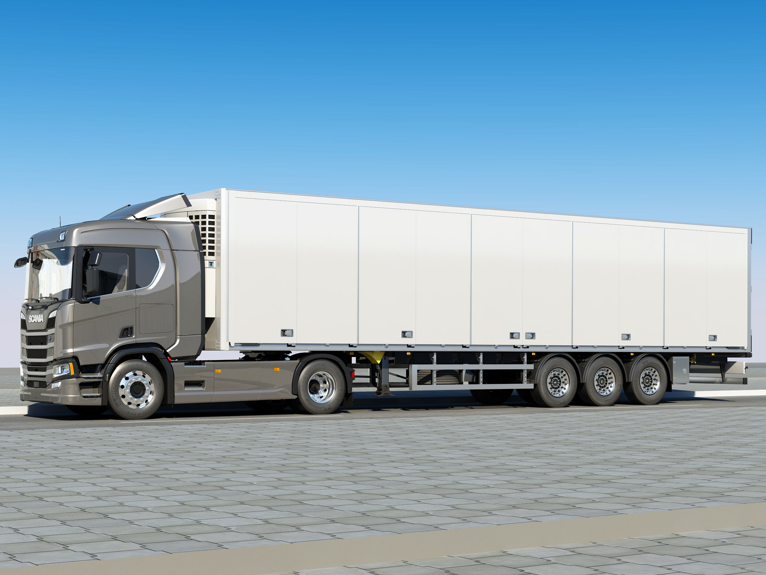 Truck model R 500  3D model_1