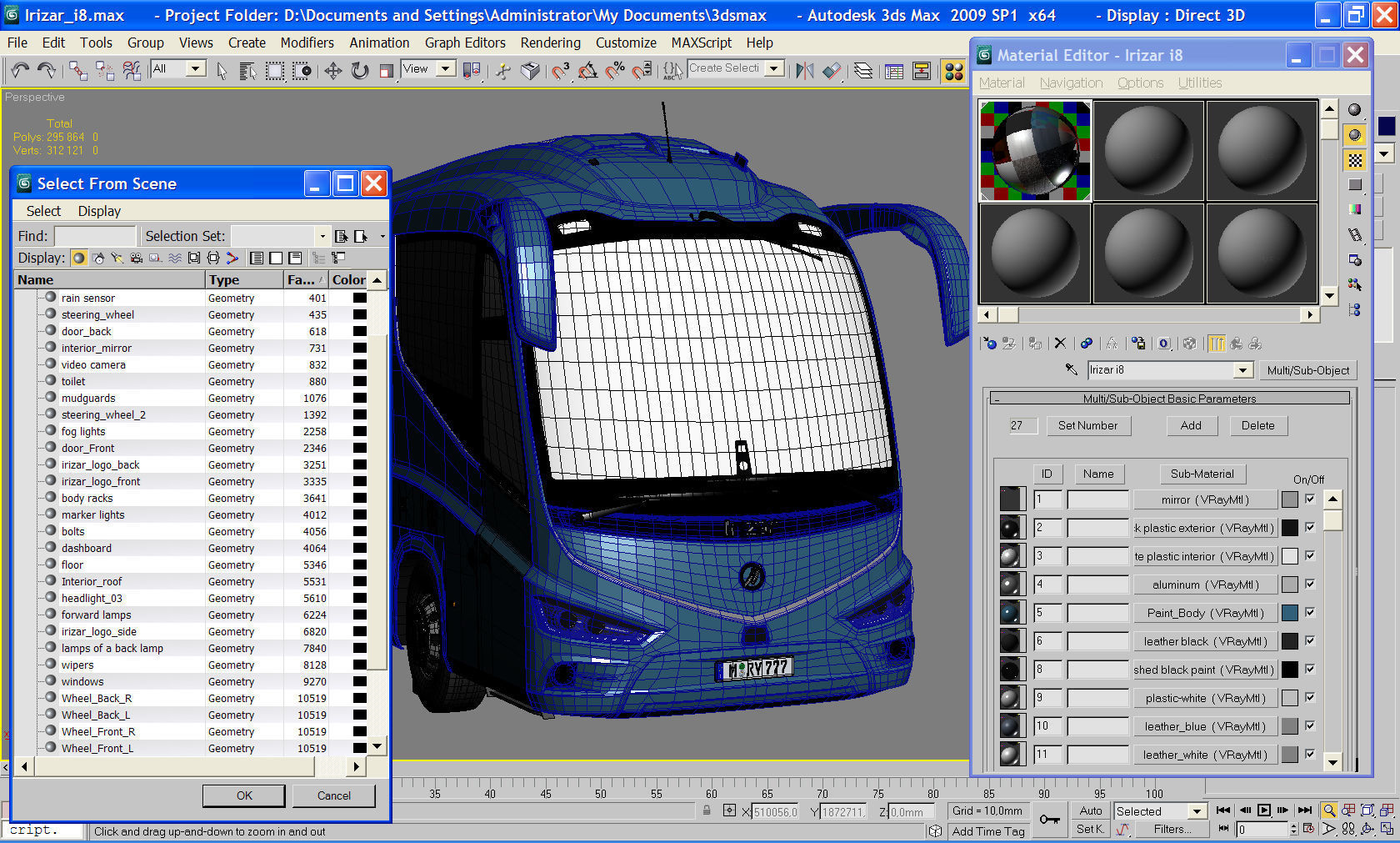 Irizar i8  conditional interior  2016  3D model_12