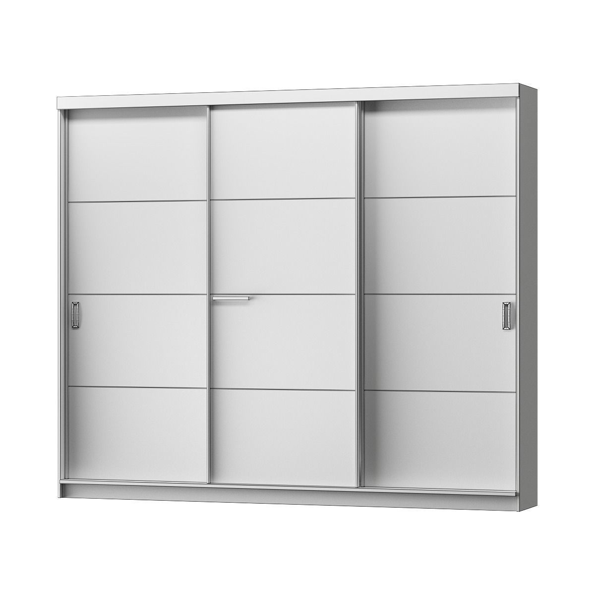 Wardrobe low poly 3d model collection ikea sliding doors Low-poly 3D model_10