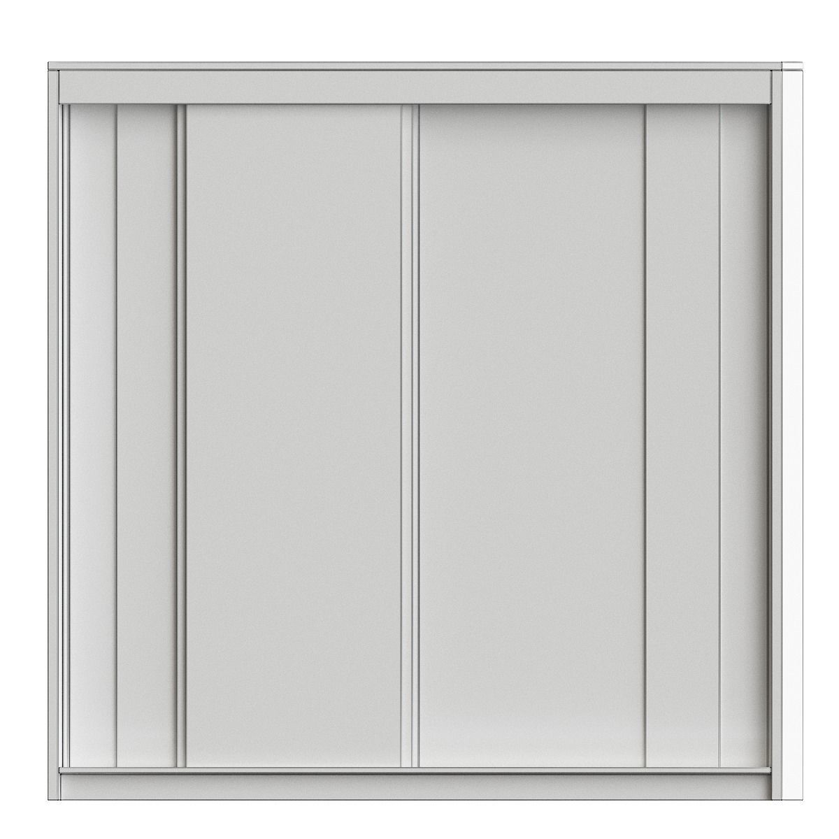Wardrobe low poly 3d model collection ikea sliding doors Low-poly 3D model_12