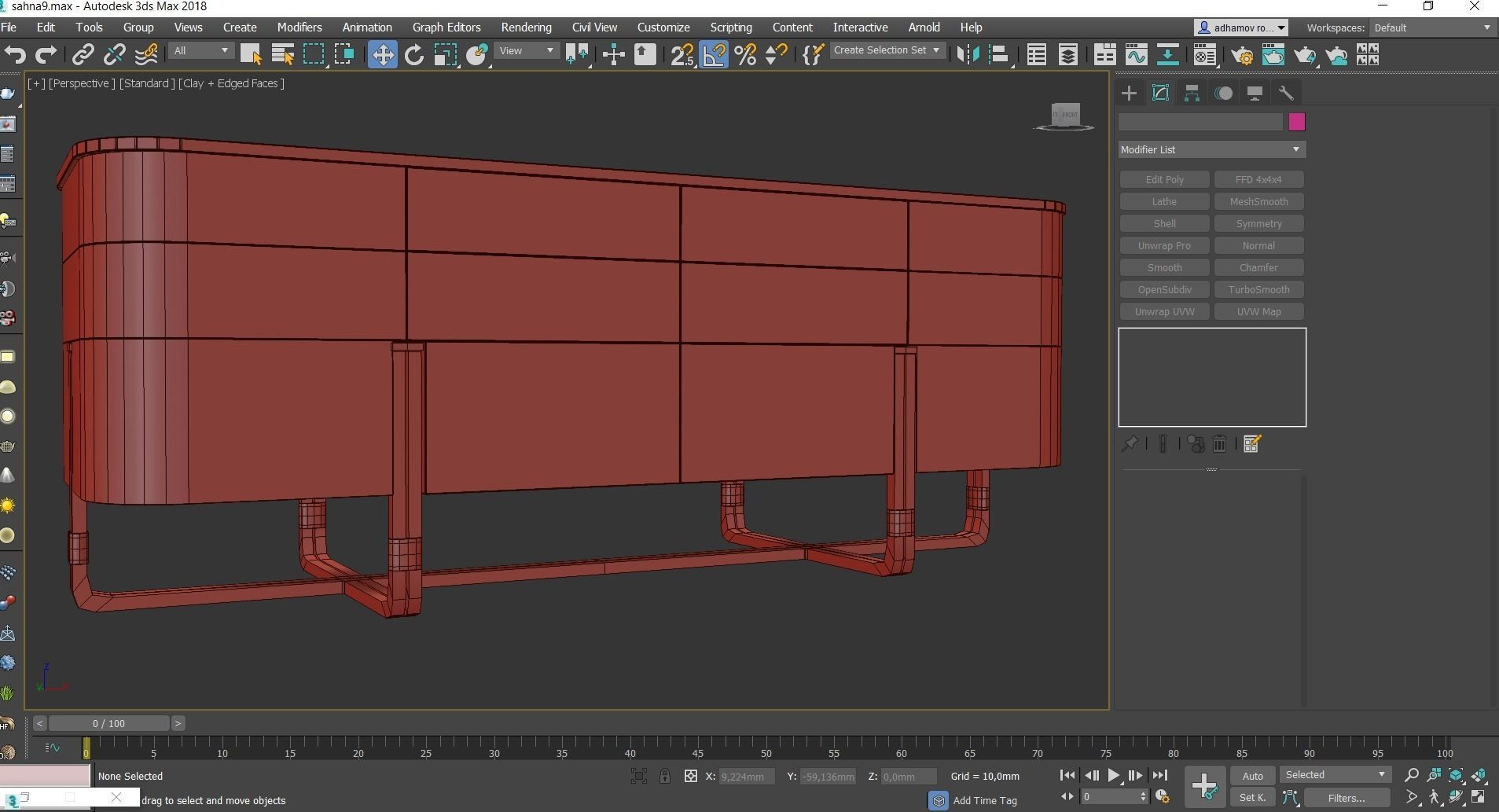 Cheast of Drawers low poly 3d model collection Low-poly 3D model_25