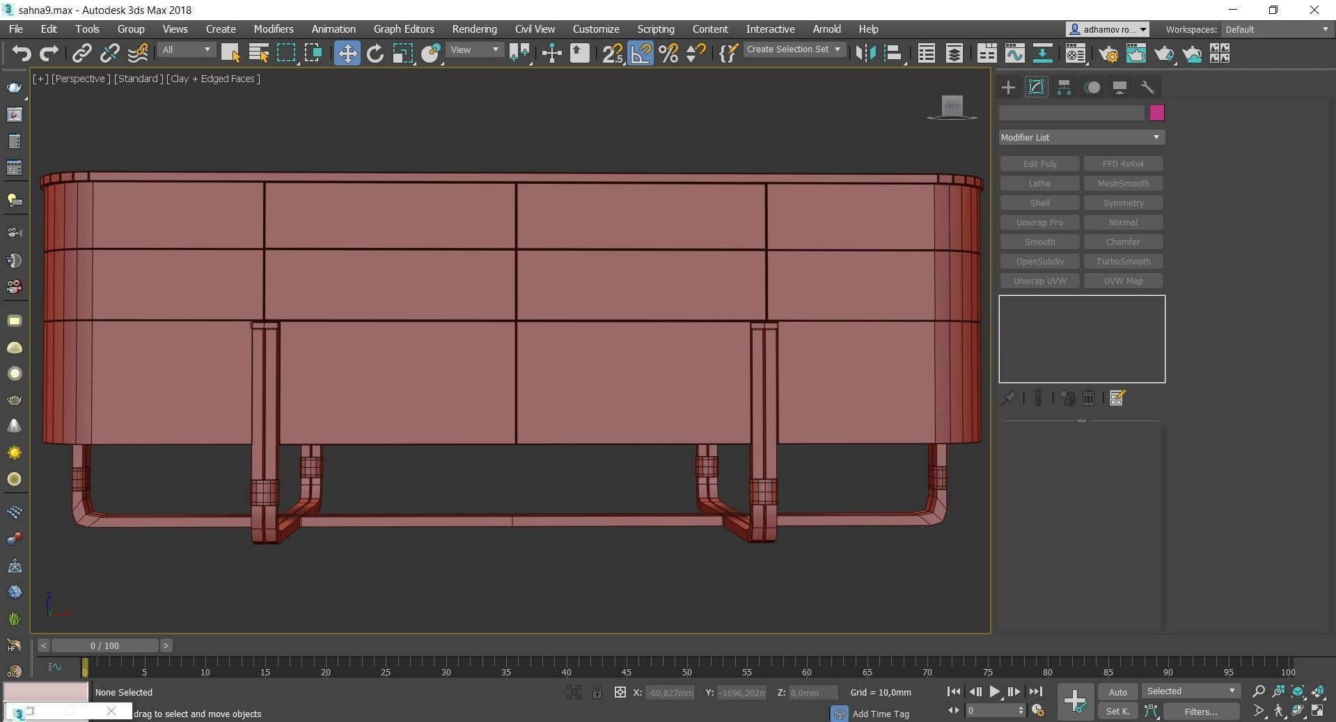 Cheast of Drawers low poly 3d model collection Low-poly 3D model_24