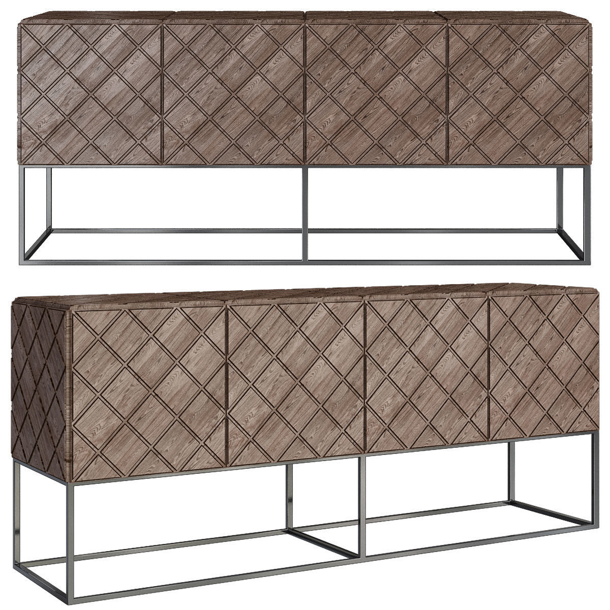 Cheast of Drawers low poly 3d model collection Low-poly 3D model_46