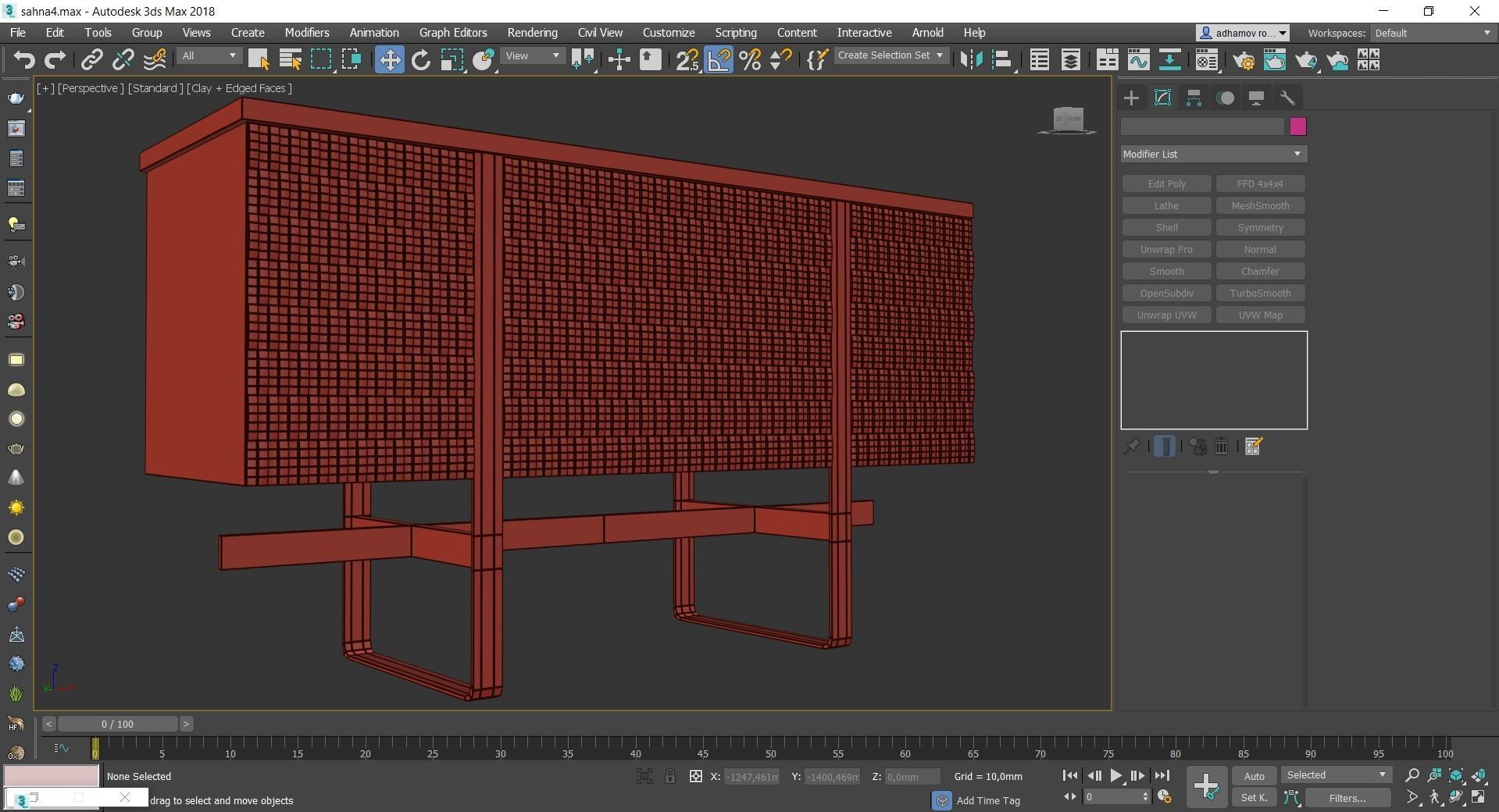 Cheast of Drawers low poly 3d model collection Low-poly 3D model_15