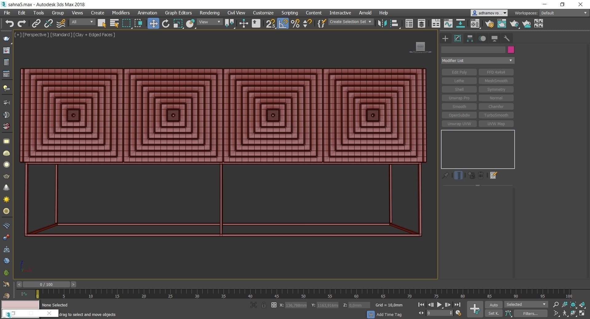 Cheast of Drawers low poly 3d model collection Low-poly 3D model_45