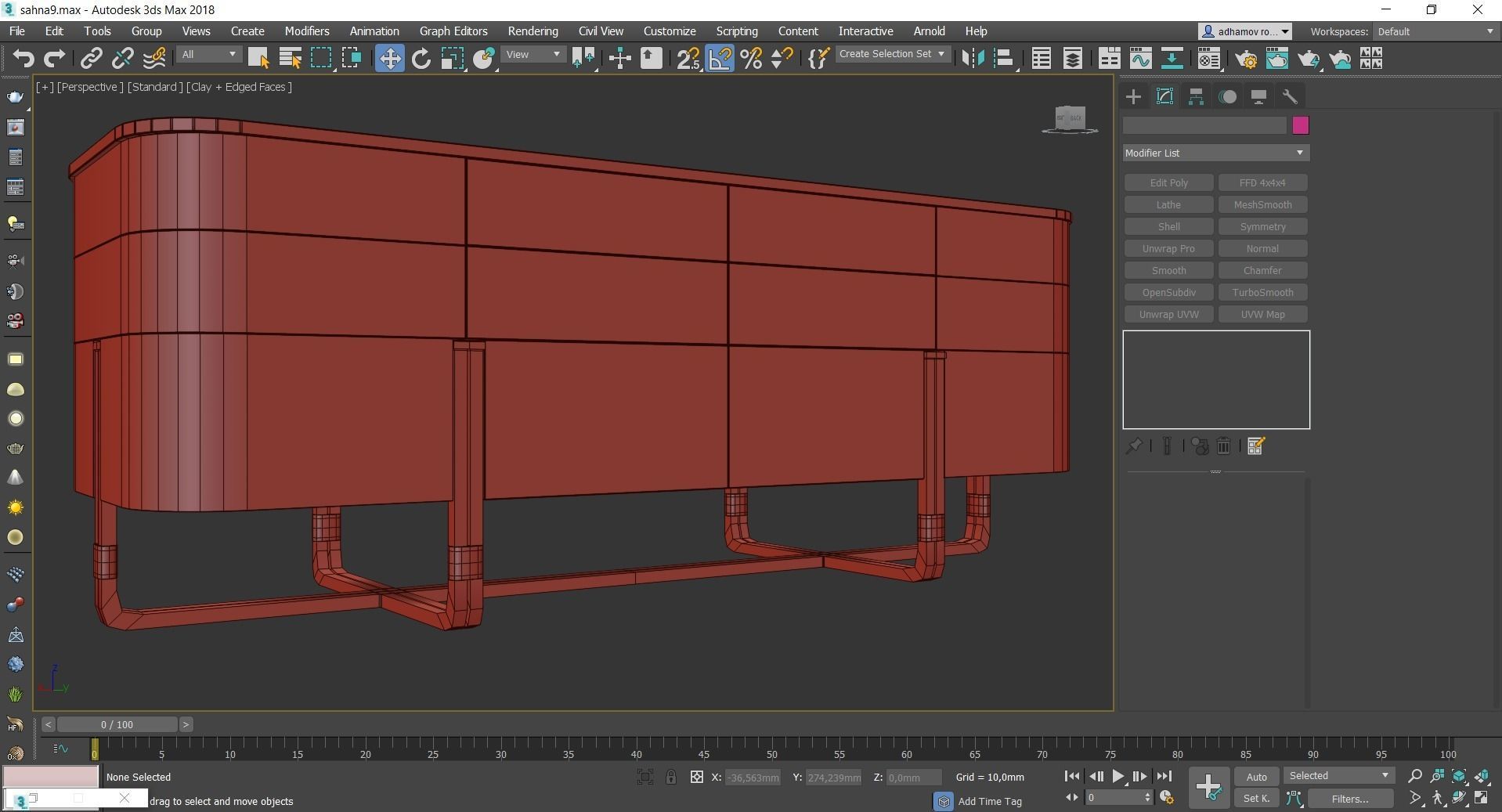 Cheast of Drawers low poly 3d model collection Low-poly 3D model_22