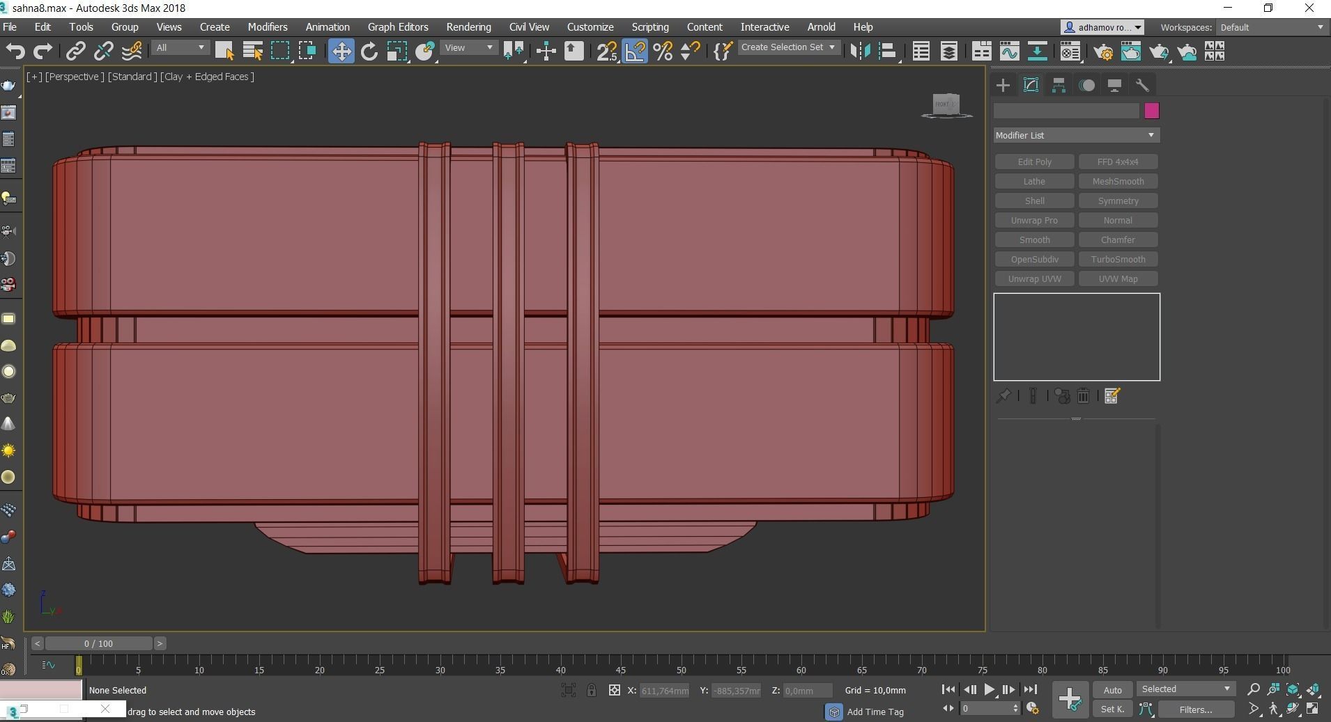 Cheast of Drawers low poly 3d model collection Low-poly 3D model_9