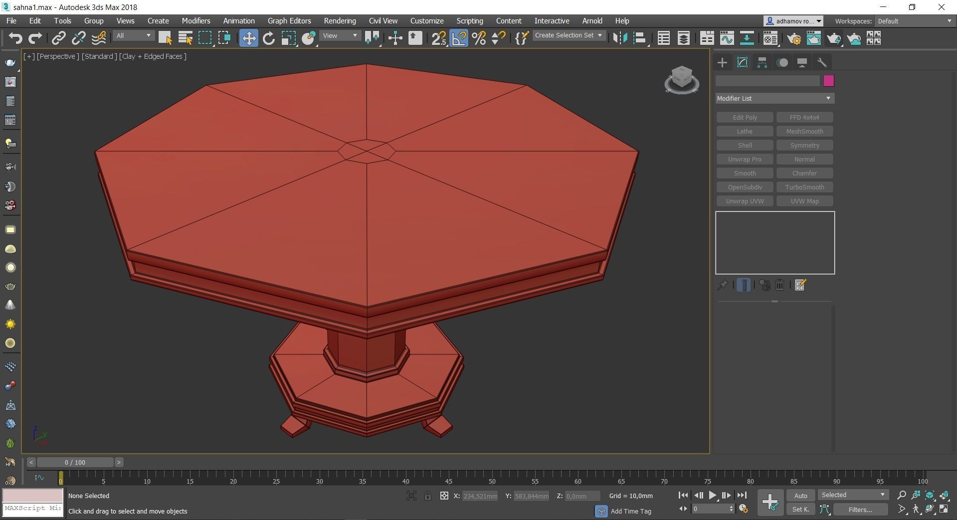 Coffee and Side table low poly 3d model collection Low-poly 3D model_12