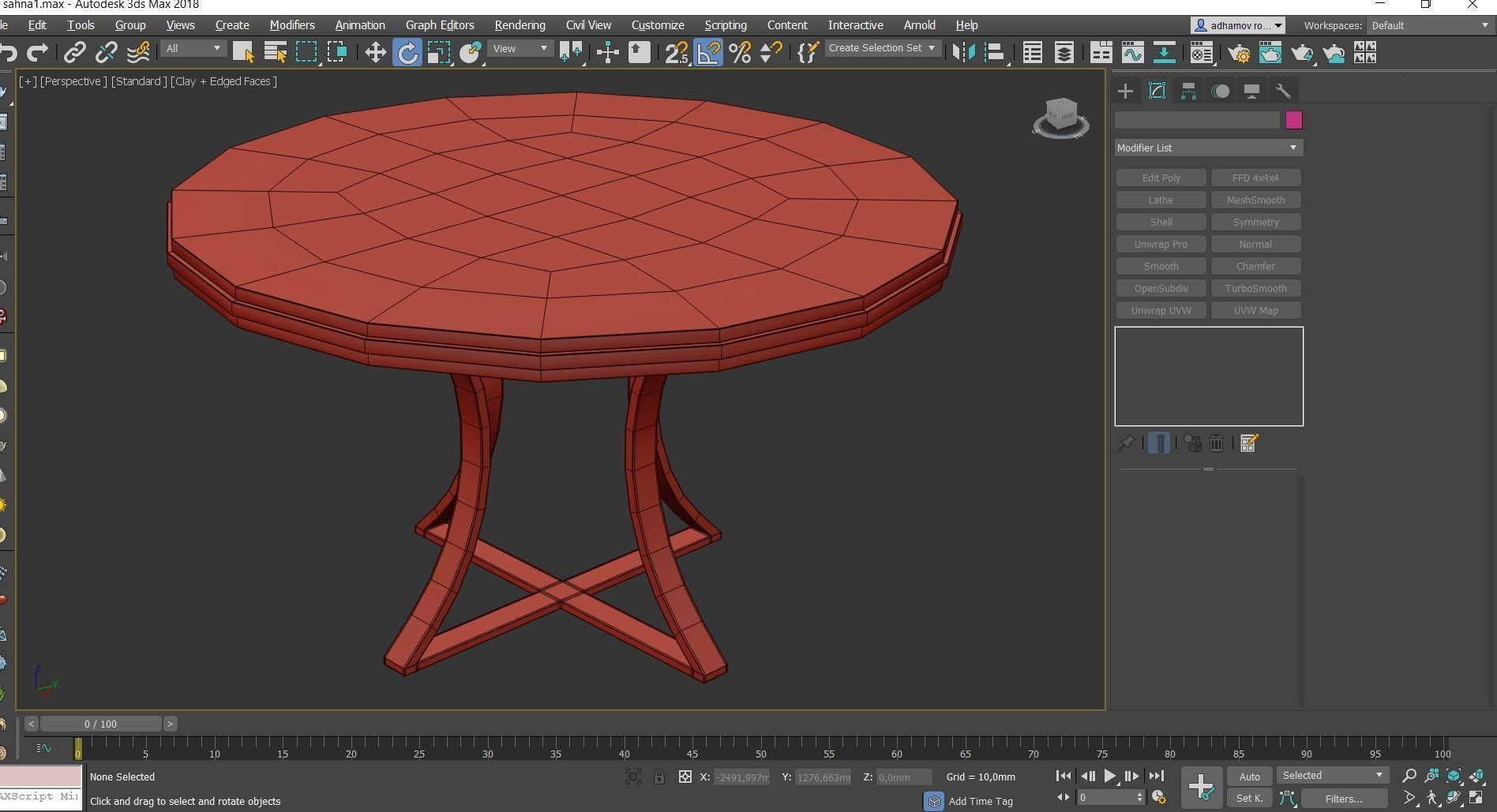Coffee and Side table low poly 3d model collection Low-poly 3D model_18