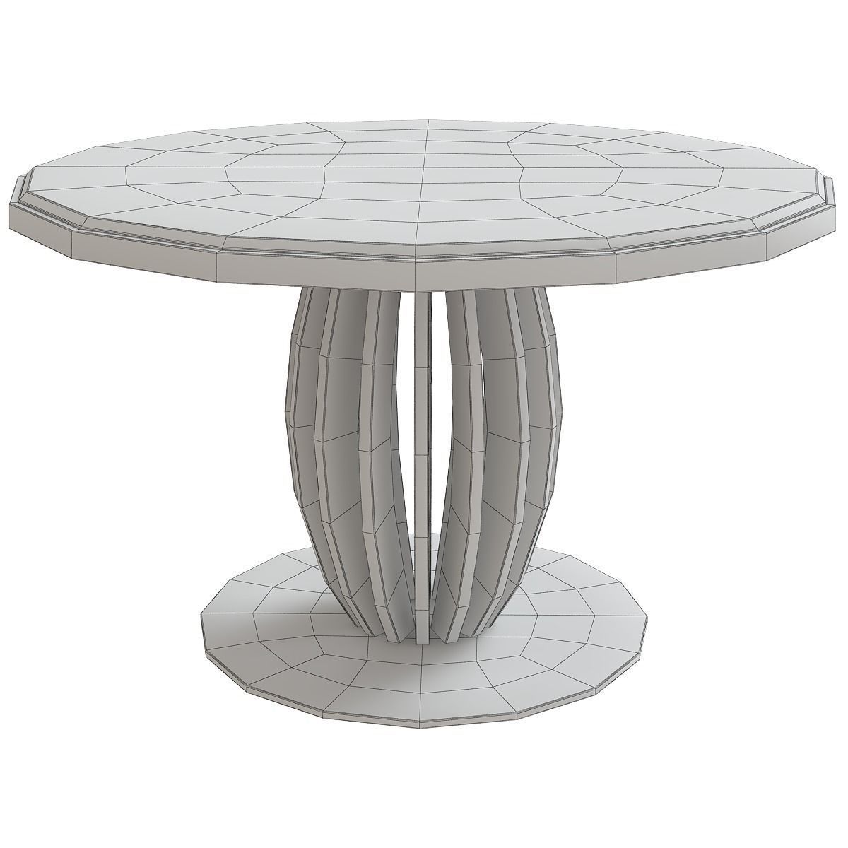 Coffee and Side table low poly 3d model collection Low-poly 3D model_29