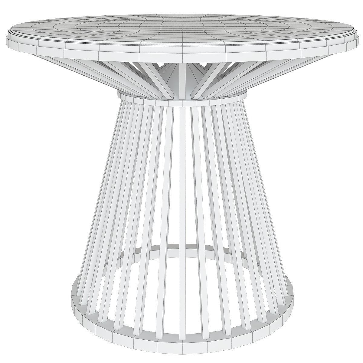 Coffee and Side table low poly 3d model collection Low-poly 3D model_33