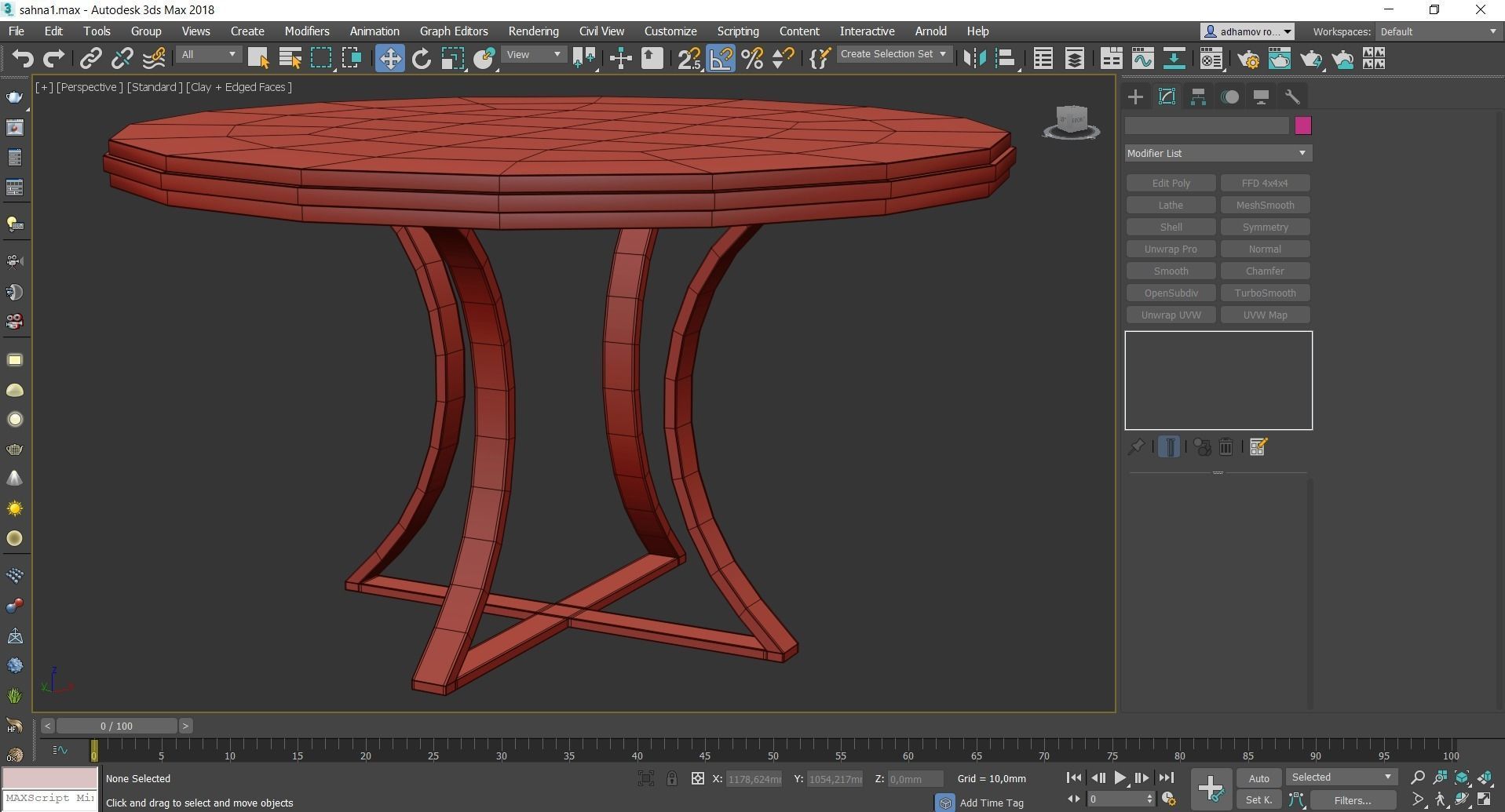 Coffee and Side table low poly 3d model collection Low-poly 3D model_17