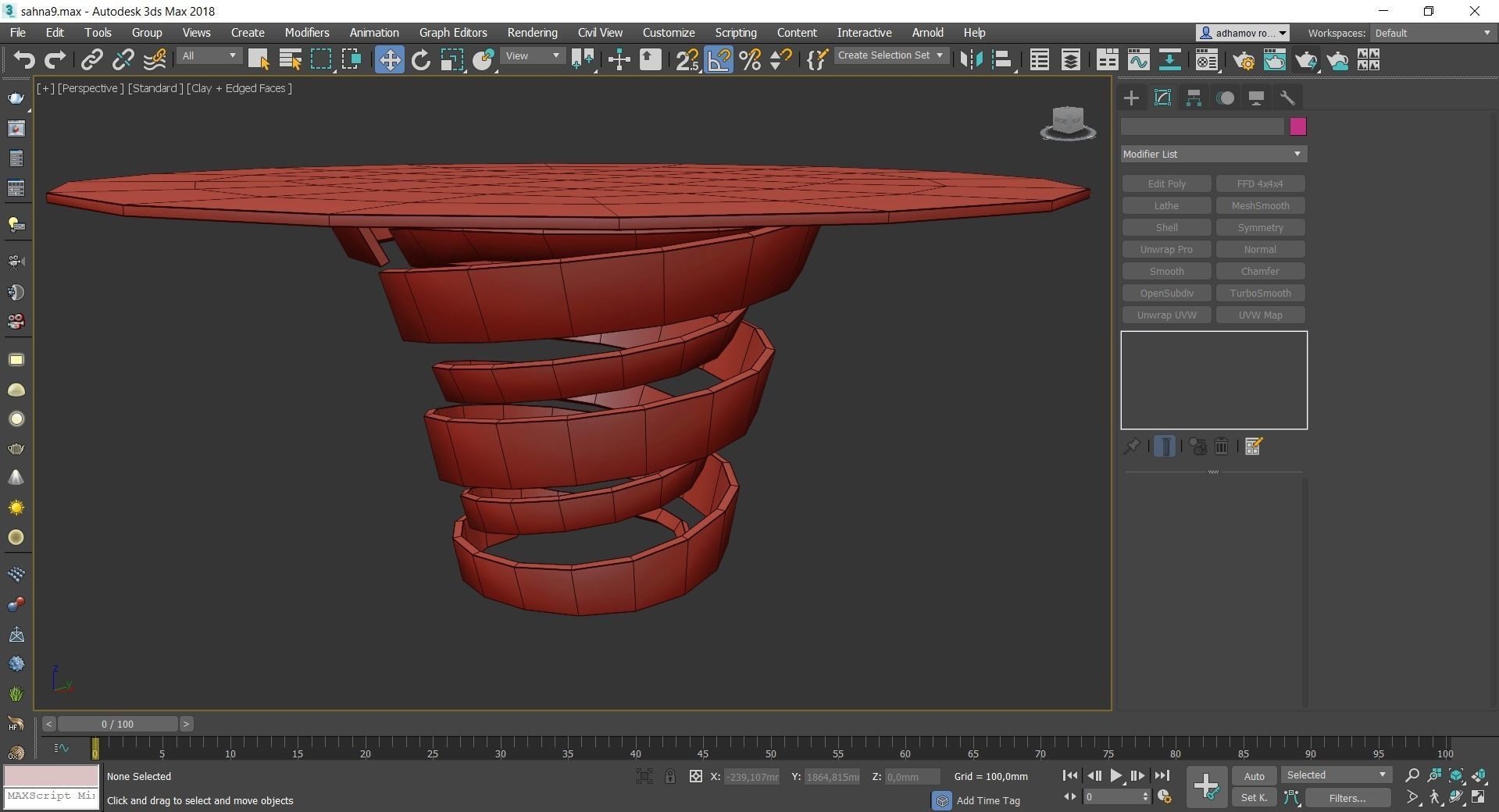 Coffee and Side table low poly 3d model collection Low-poly 3D model_6