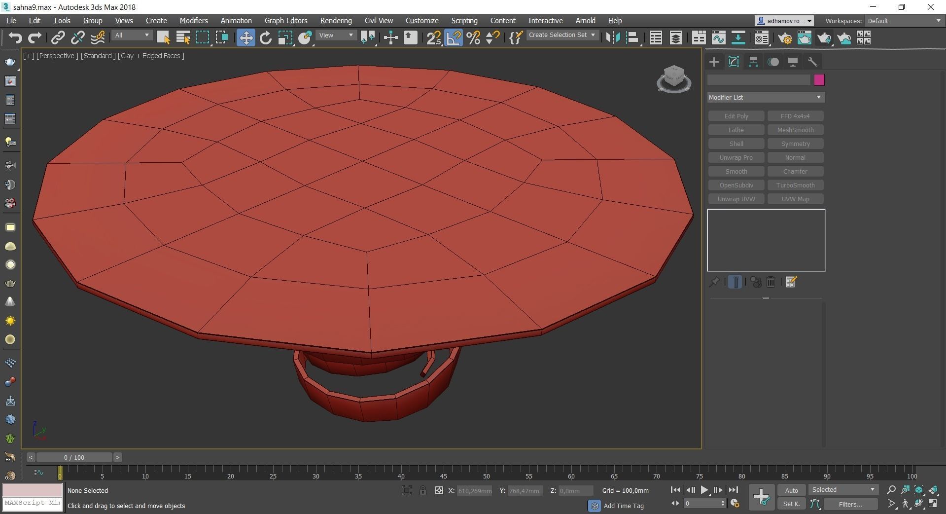 Coffee and Side table low poly 3d model collection Low-poly 3D model_4