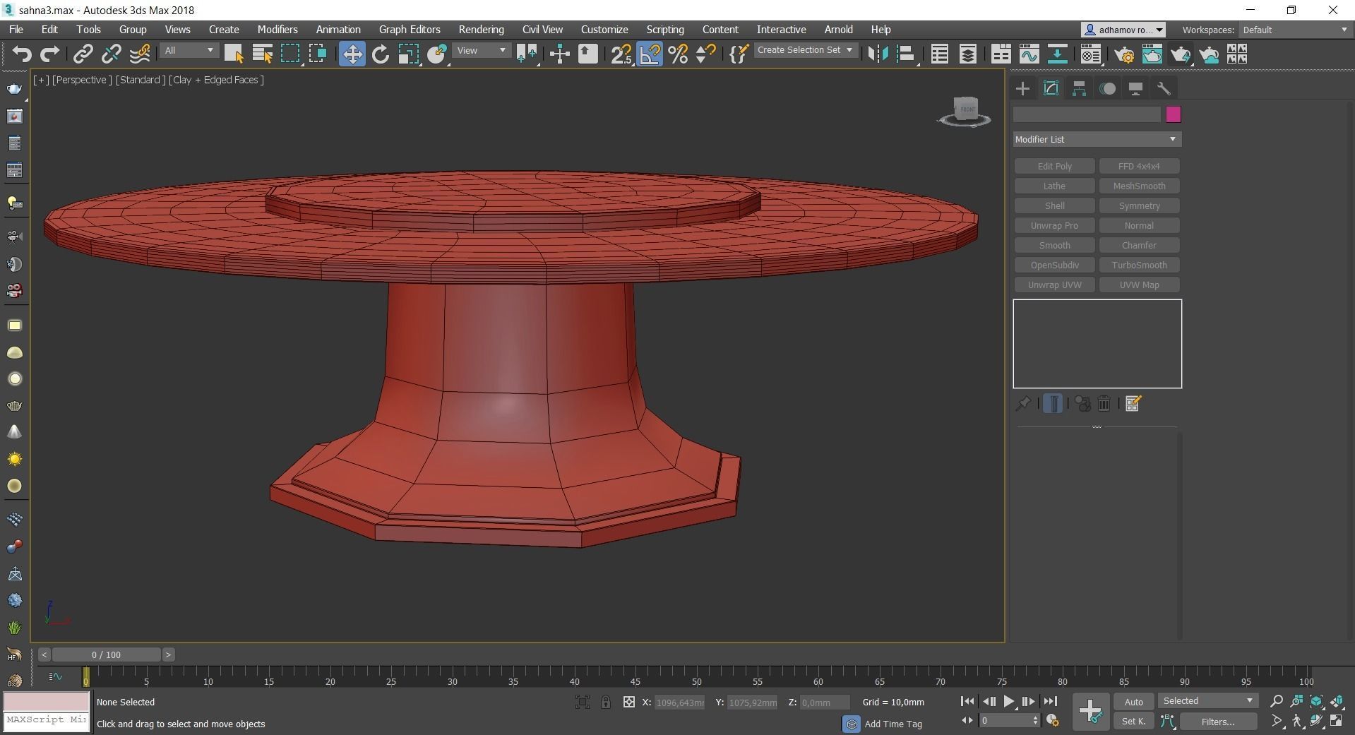 Coffee and Side table low poly 3d model collection Low-poly 3D model_26