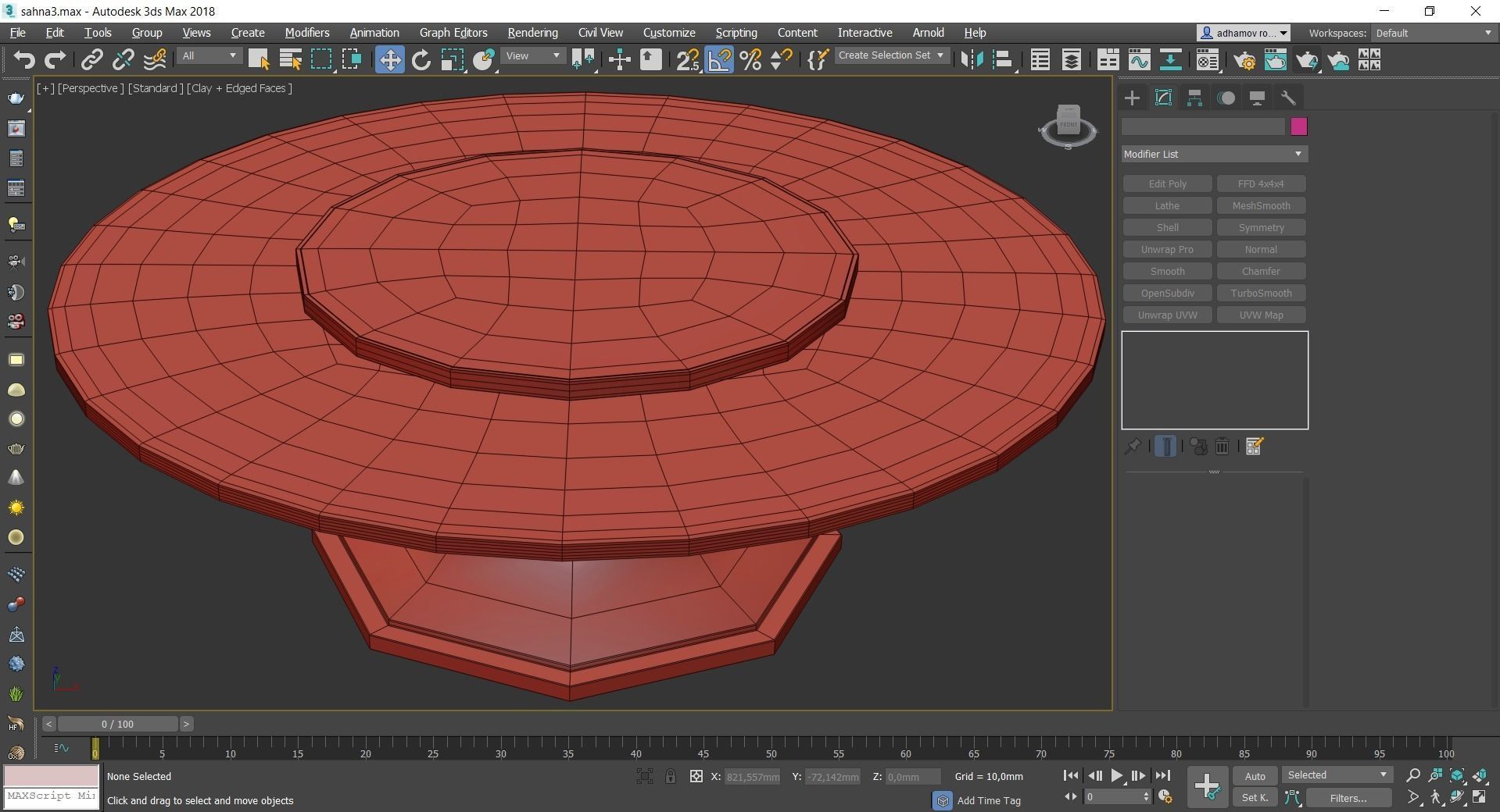Coffee and Side table low poly 3d model collection Low-poly 3D model_24