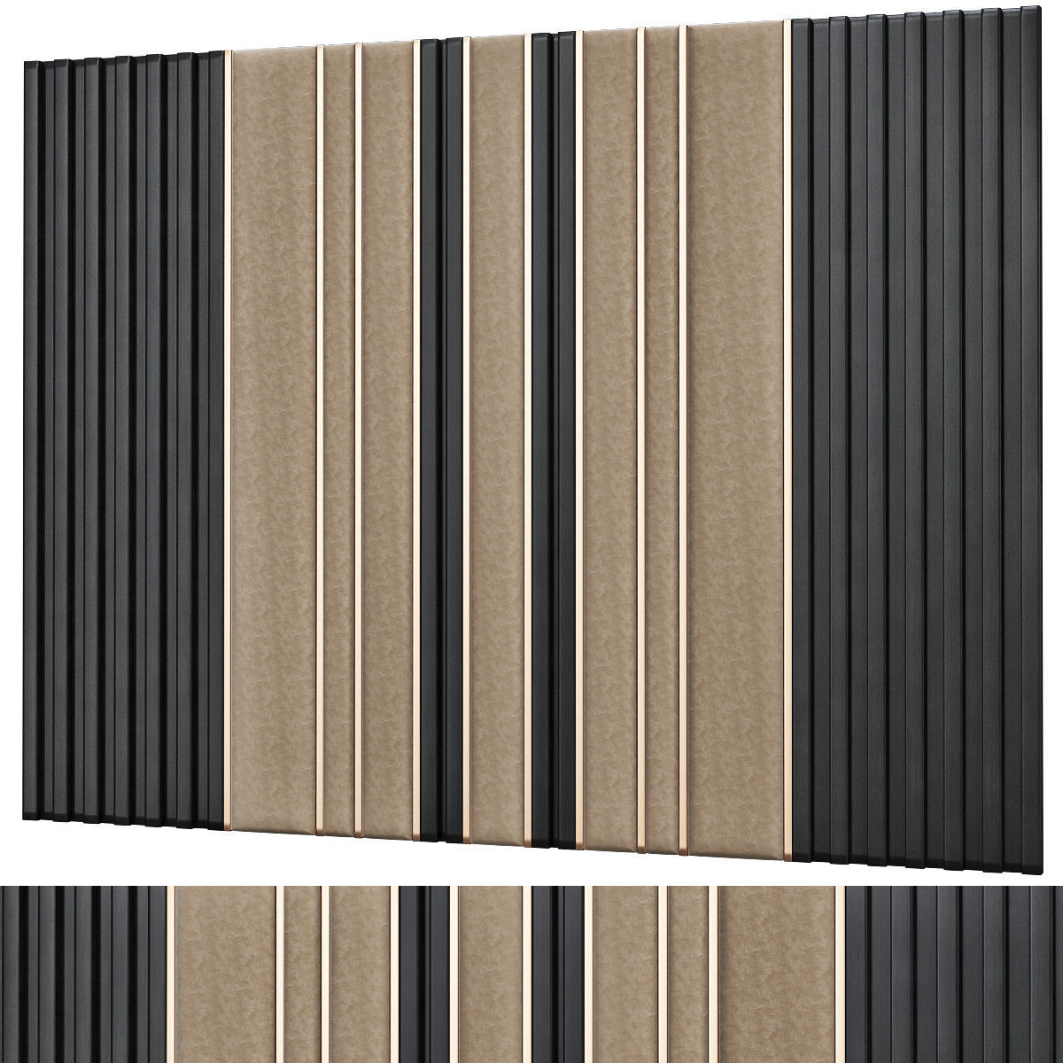 Headboards low poly 3d model collection velvet headboard with... Low-poly 3D model_14