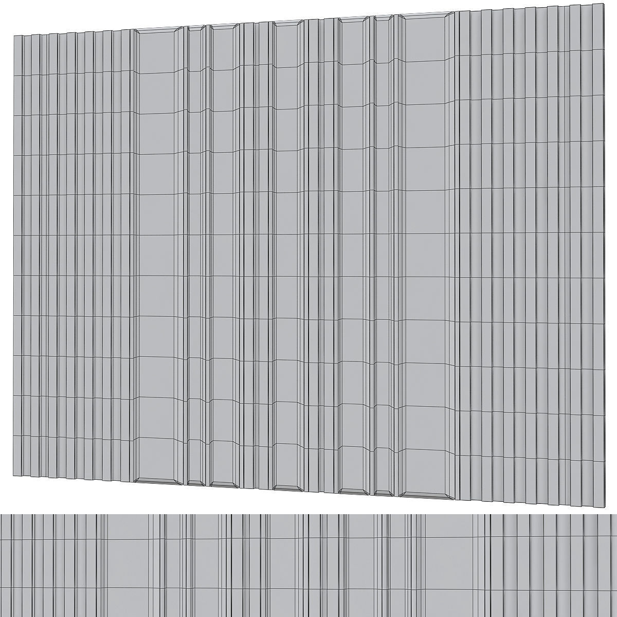 Headboards low poly 3d model collection velvet headboard with... Low-poly 3D model_13