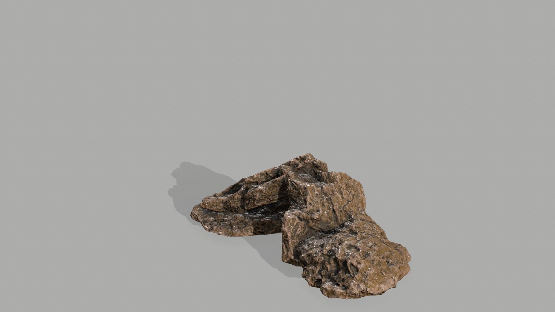 Rock set Low-poly 3D model_28