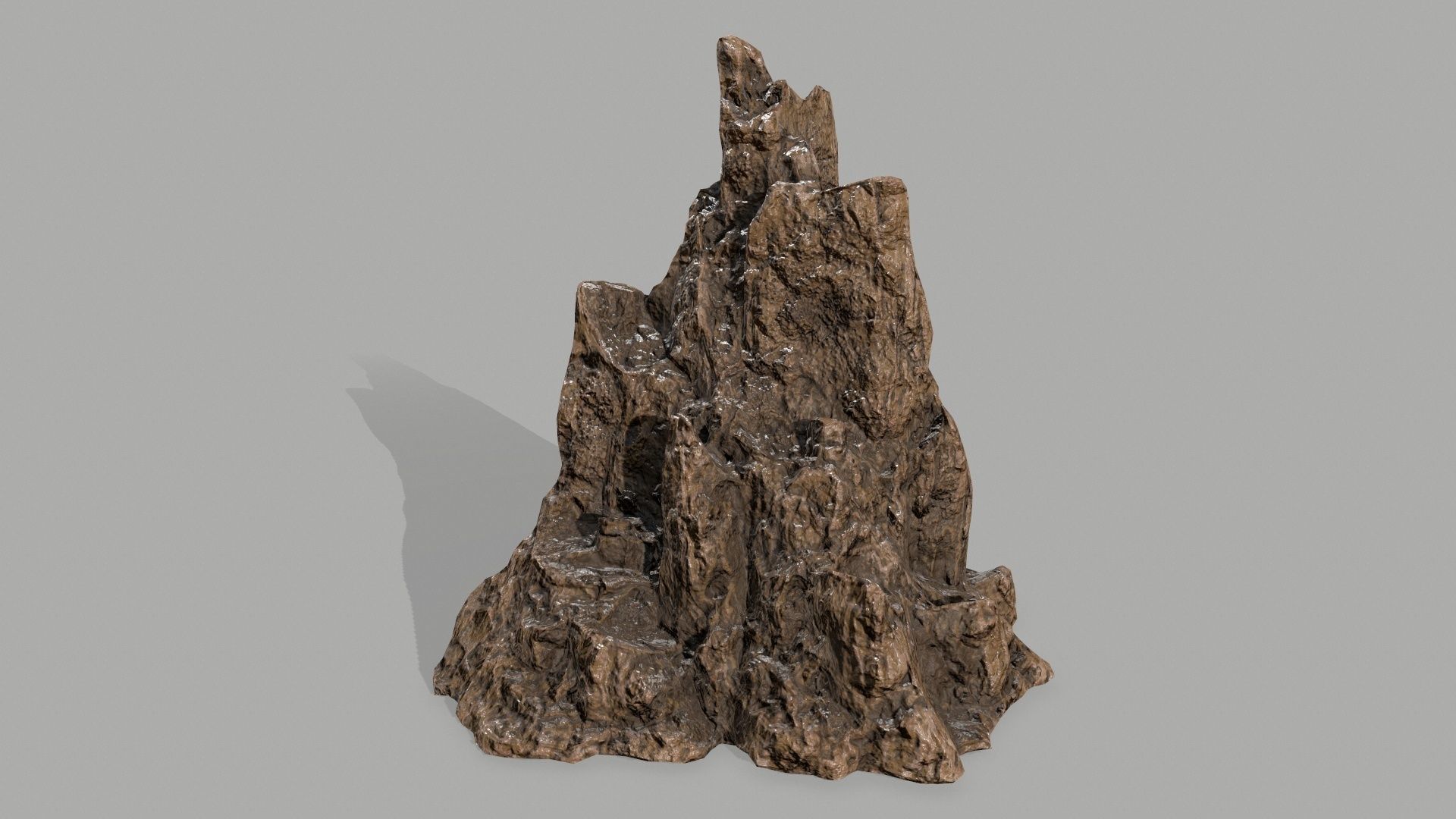 Rock set Low-poly 3D model_2