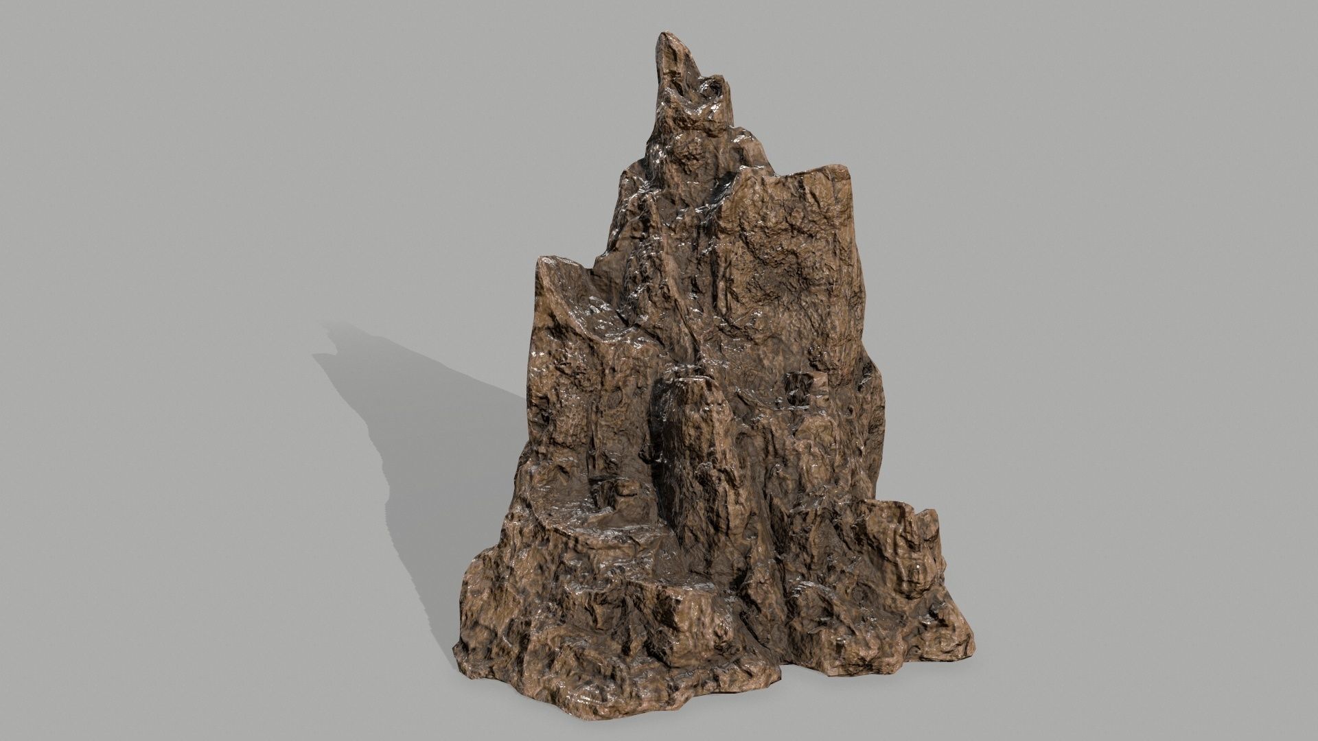Rock set Low-poly 3D model_4
