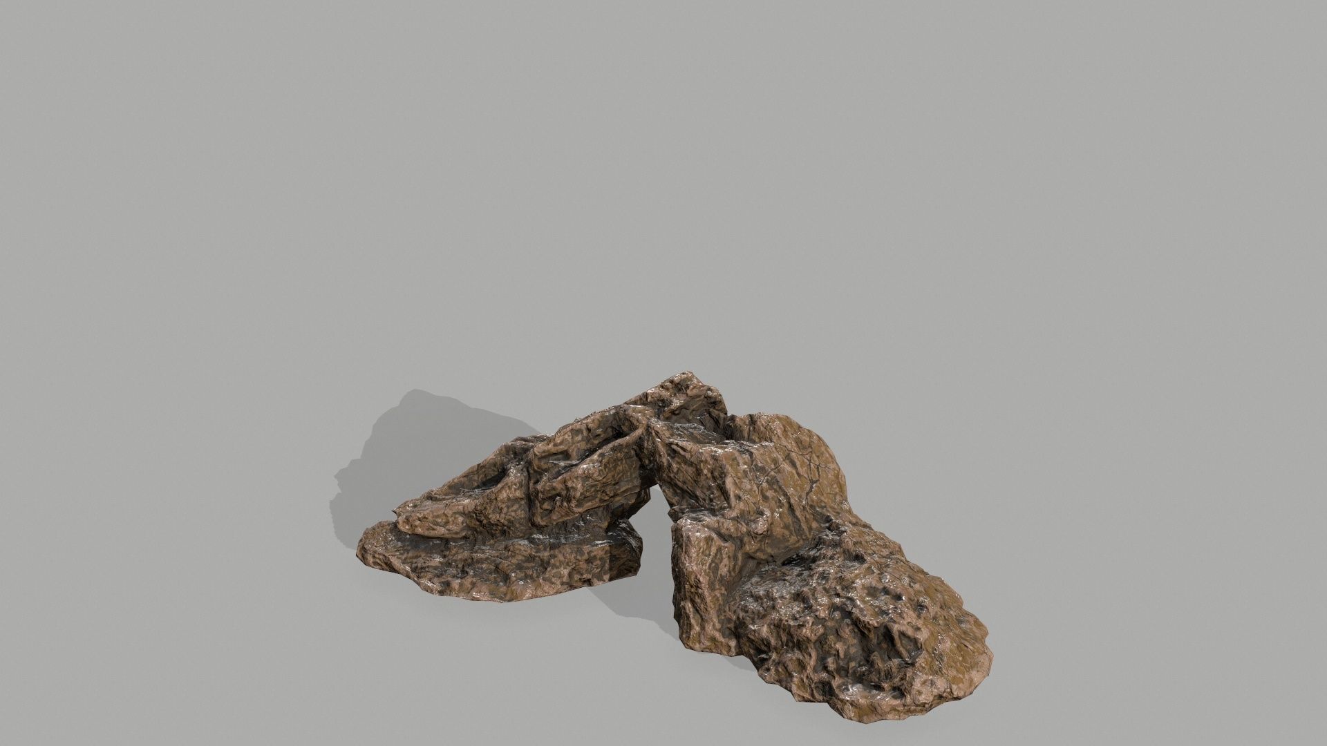 Rock set Low-poly 3D model_29