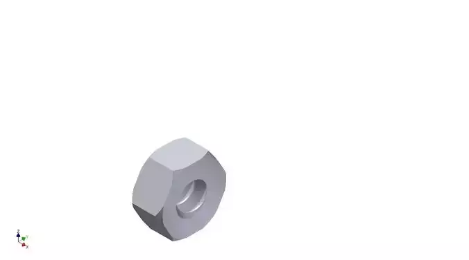Hex Nut Metric 8mm Free 3D print model