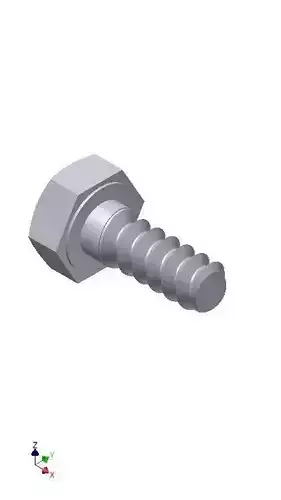 Hex Head Metric 4x10mm 3D print model