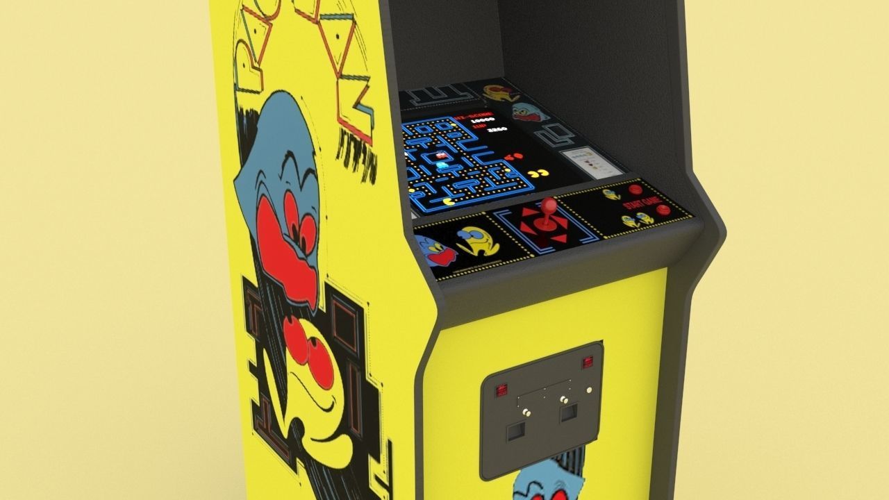 Arcade Machine - Pacman 3D model_2