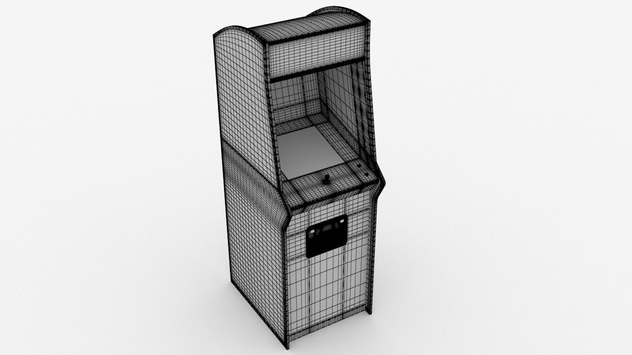 Arcade Machine - Pacman 3D model_4