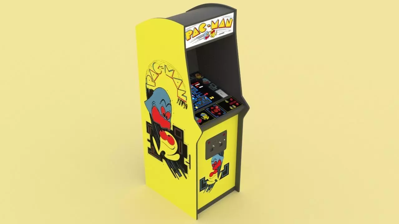 Arcade Machine - Pacman 3D model_0