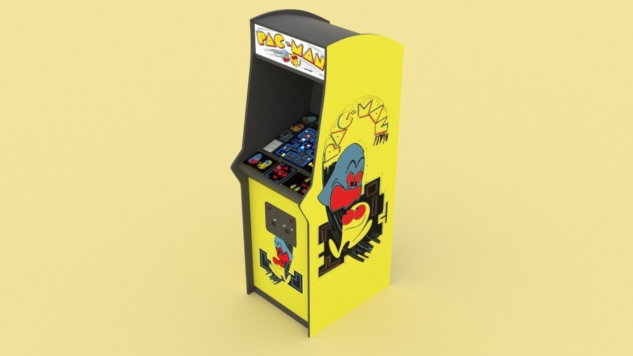 Arcade Machine - Pacman 3D model_1