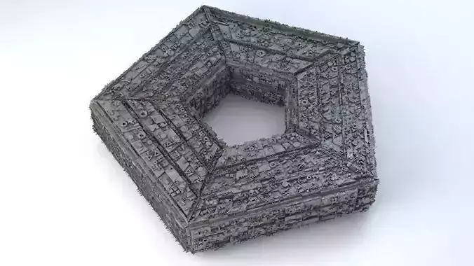 Sci -Fi Shapes - The Pentagon 3D model
