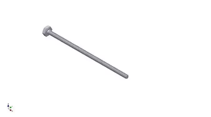 Hex Head Metric 2x45mm 3D print model