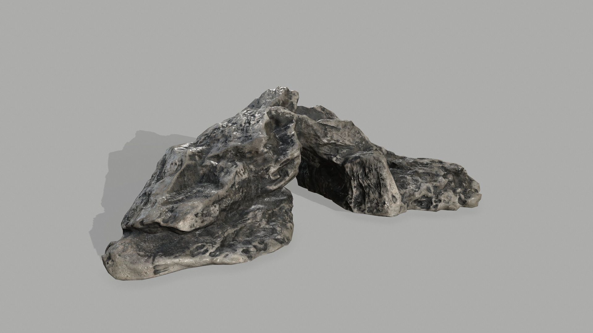 Rock set Low-poly 3D model_8
