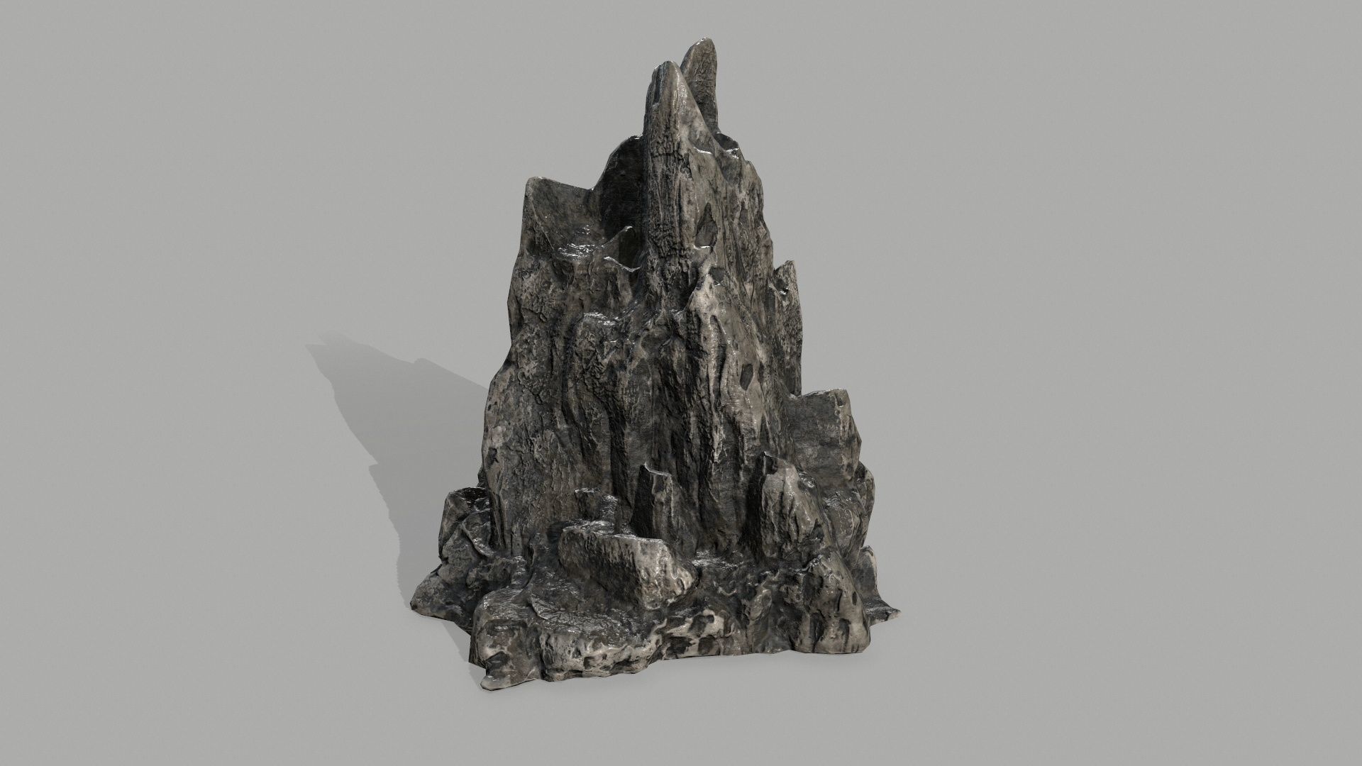 Rock set Low-poly 3D model_4
