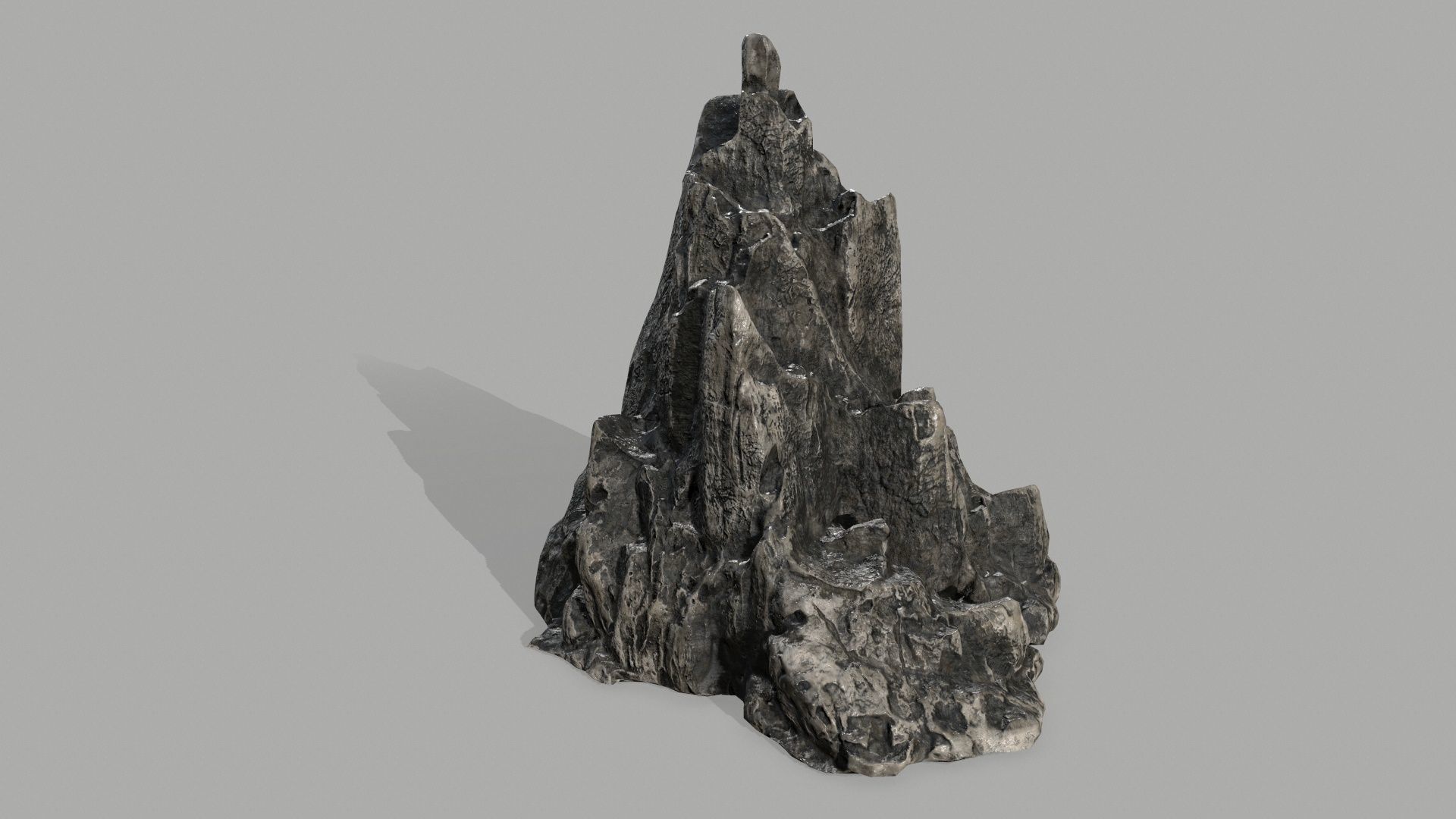 Rock set Low-poly 3D model_2