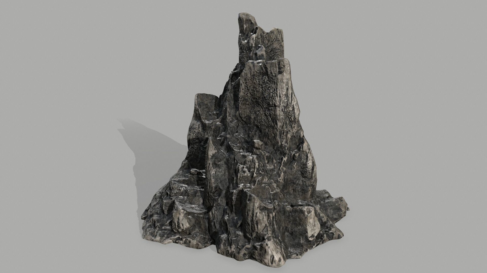 Rock set Low-poly 3D model_6