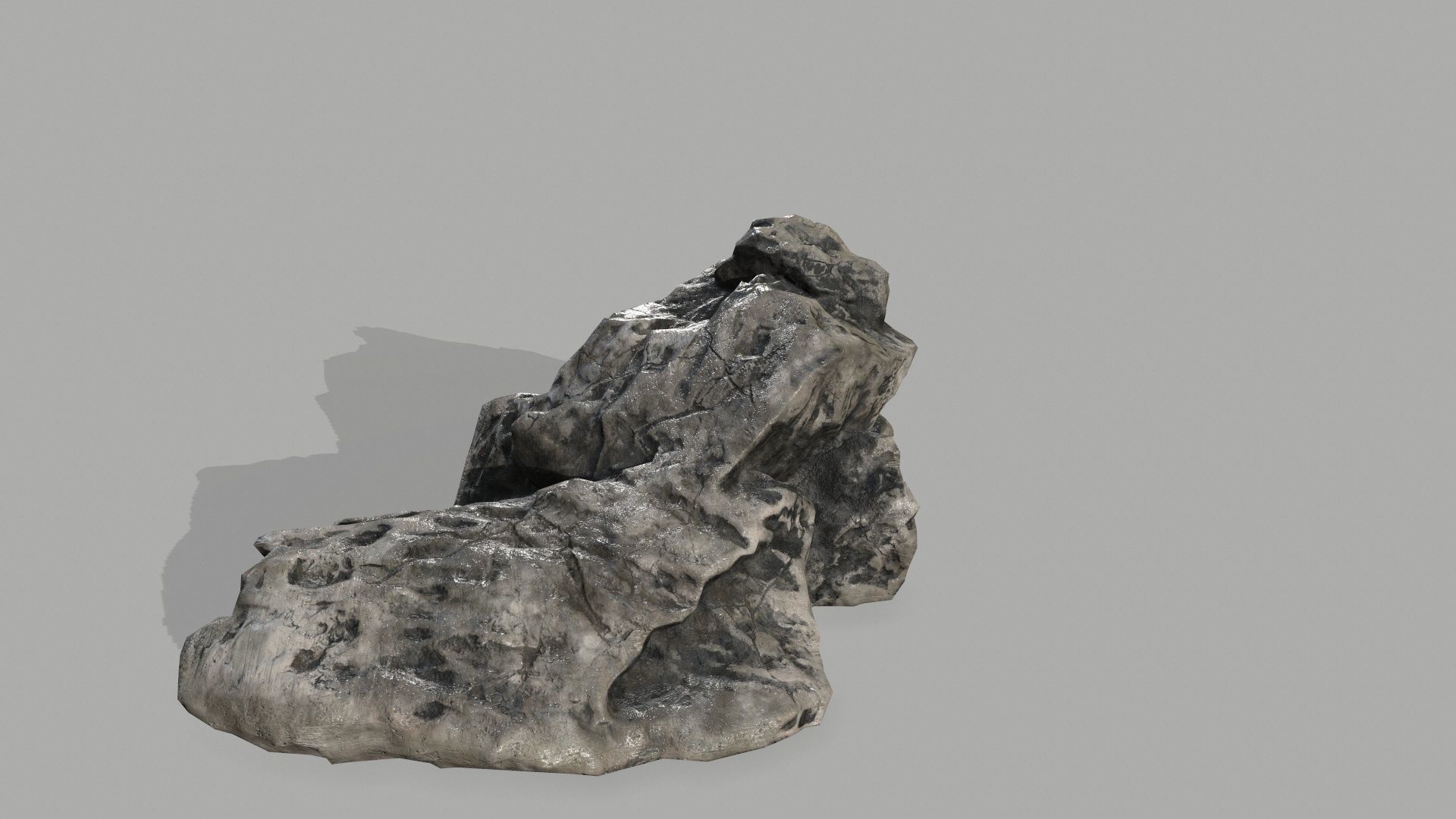 Rock set Low-poly 3D model_11