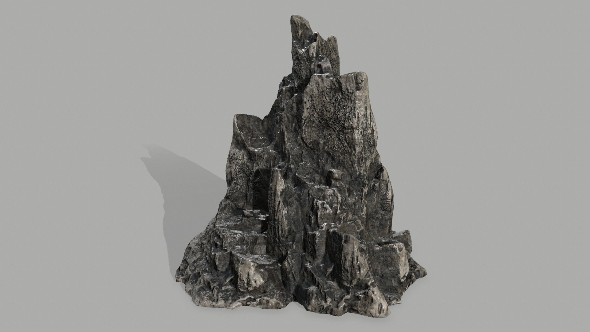Rock set Low-poly 3D model_1