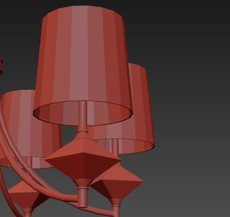 UP05 Traditional chandelier 3D model_7