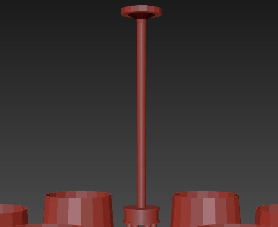 UP05 Traditional chandelier 3D model_3